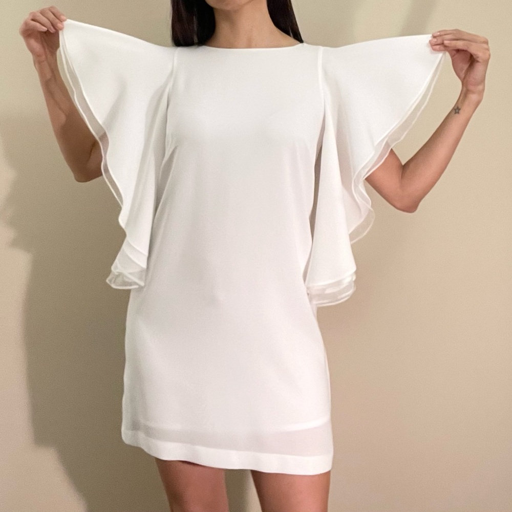 BCBG White mini dress, size 02 by BCBG